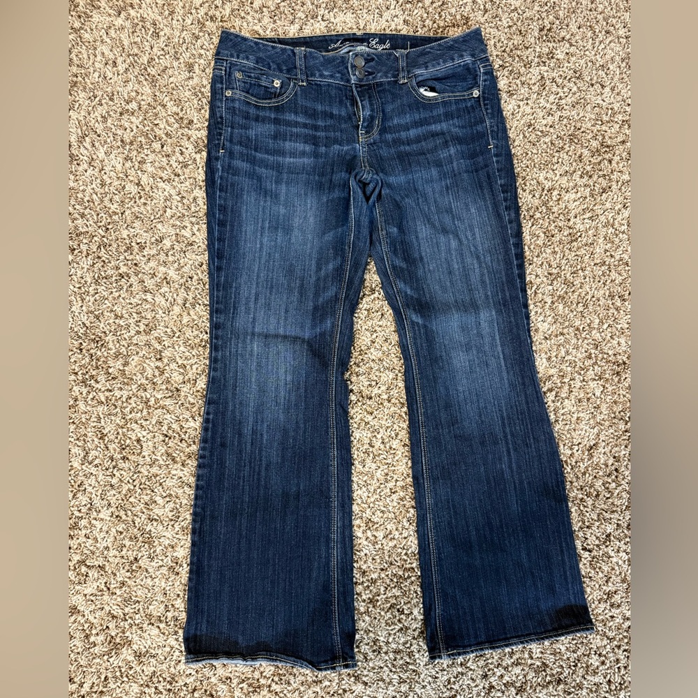 American Eagle  Blue Boot Cut Jeans sz 10